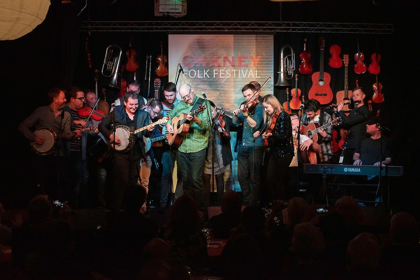 Orkney Folk Festival concert - image by Sean Purser