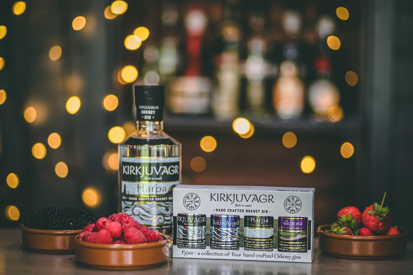 The Fjórir gift pack from Orkney Distilling