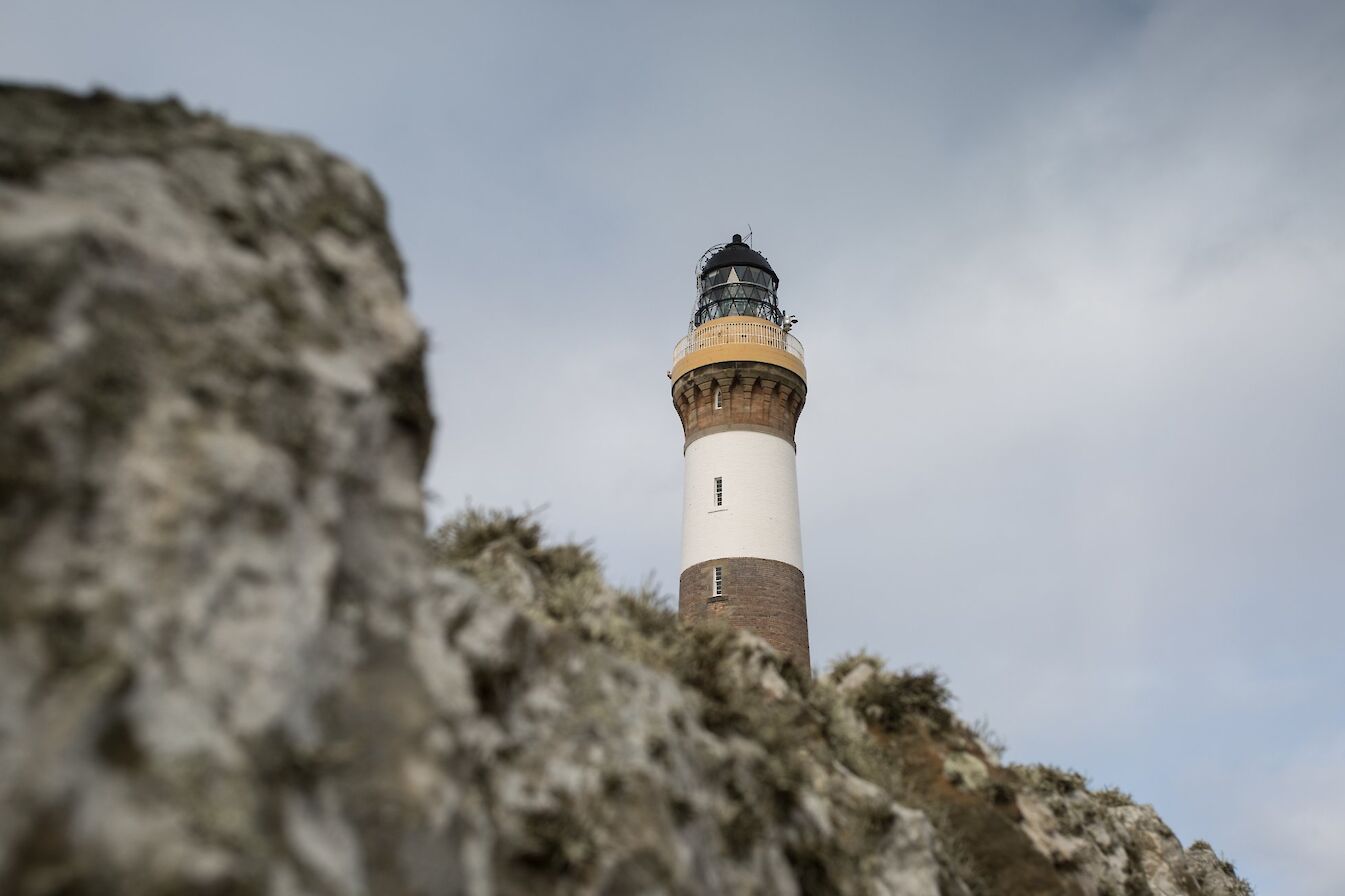 View of North Ronaldsay's lighthouse