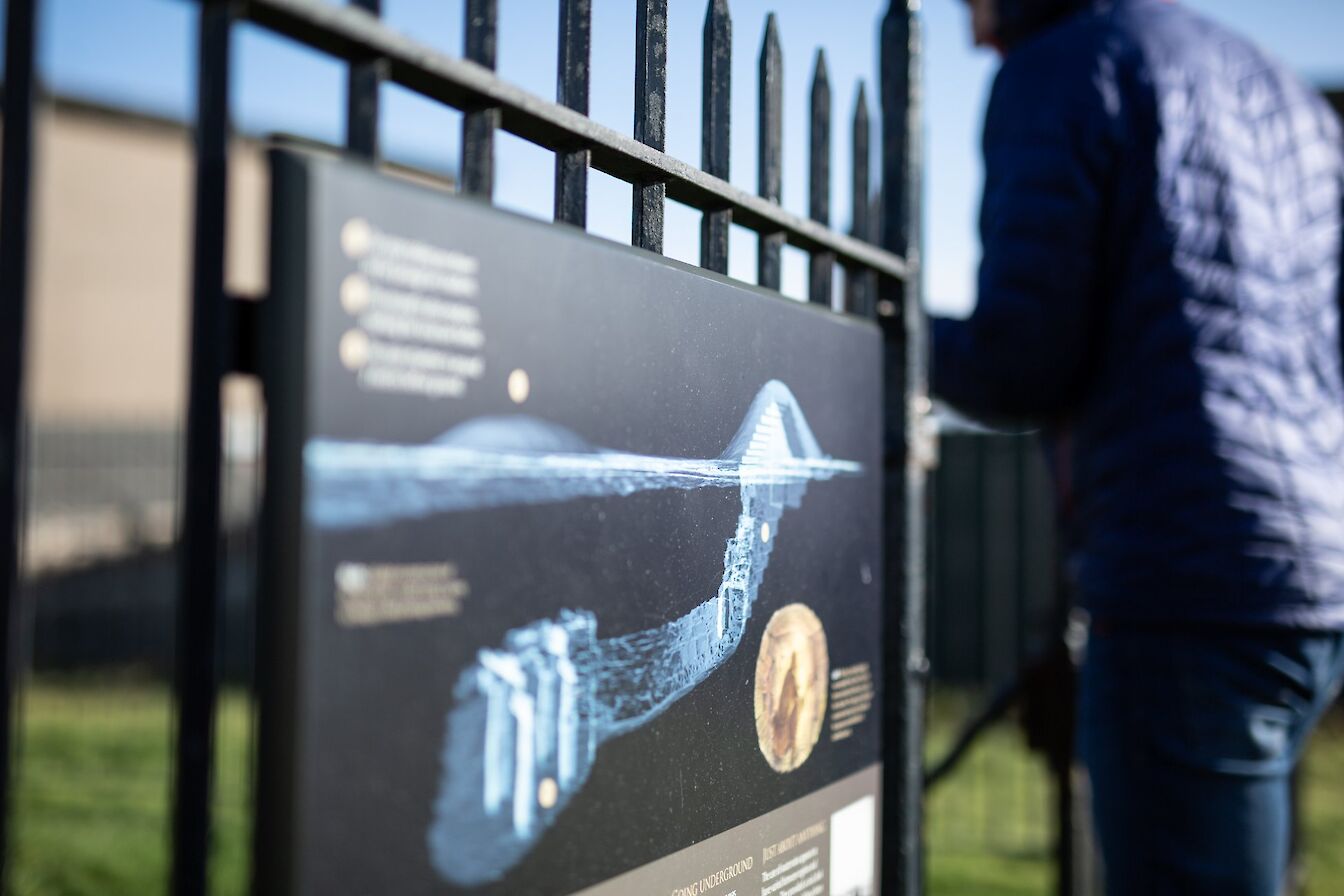 View of the entrance to Grain Earth House