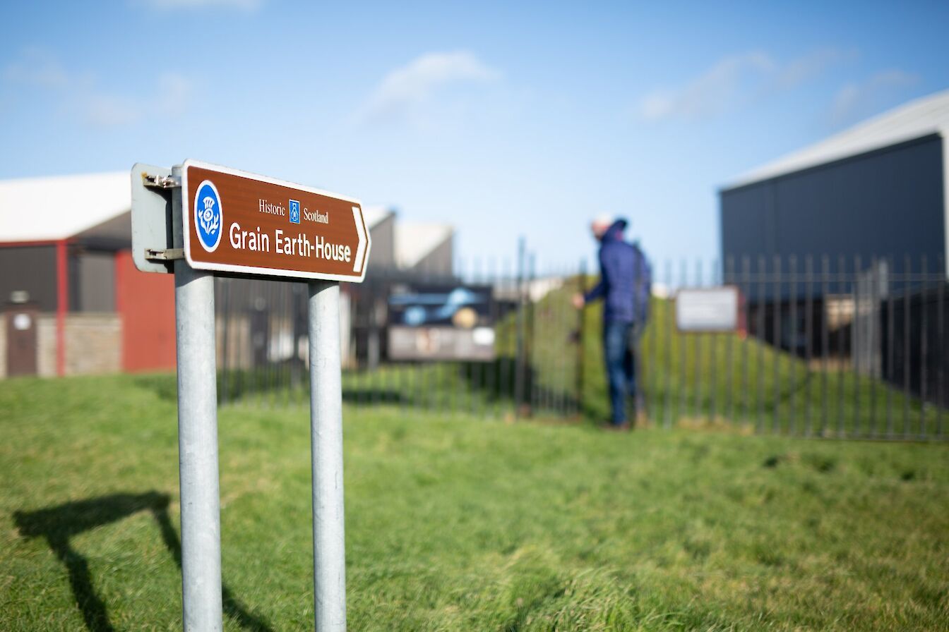 View of the entrance to Grain Earth House