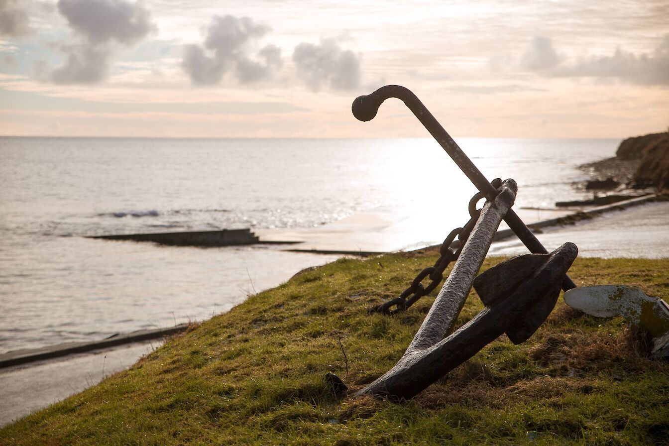 View over the slipway at Newark Bay, Orkney