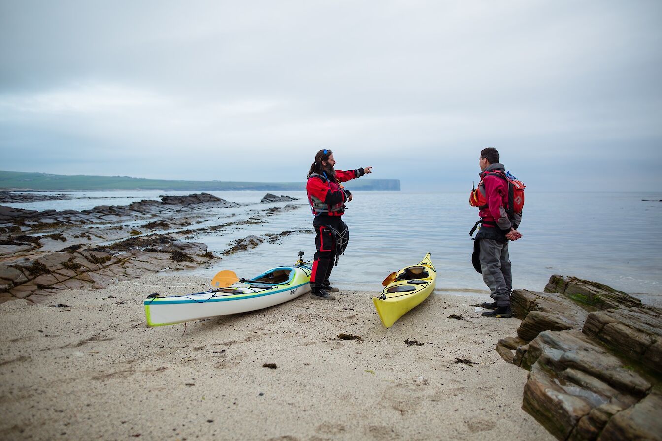 Ready to paddle at Birsay
