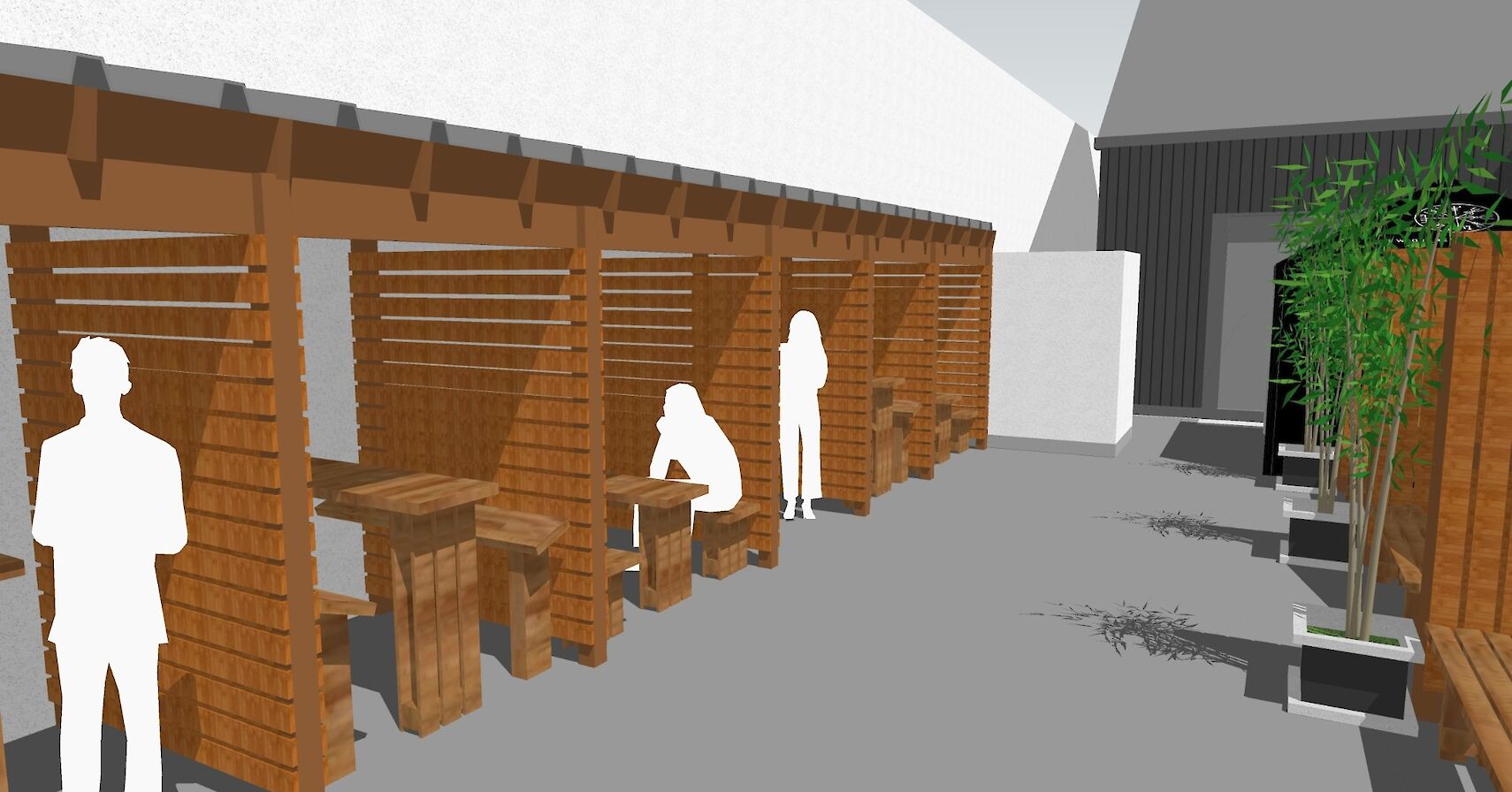Artists impression of the new 'Oot the back' venue