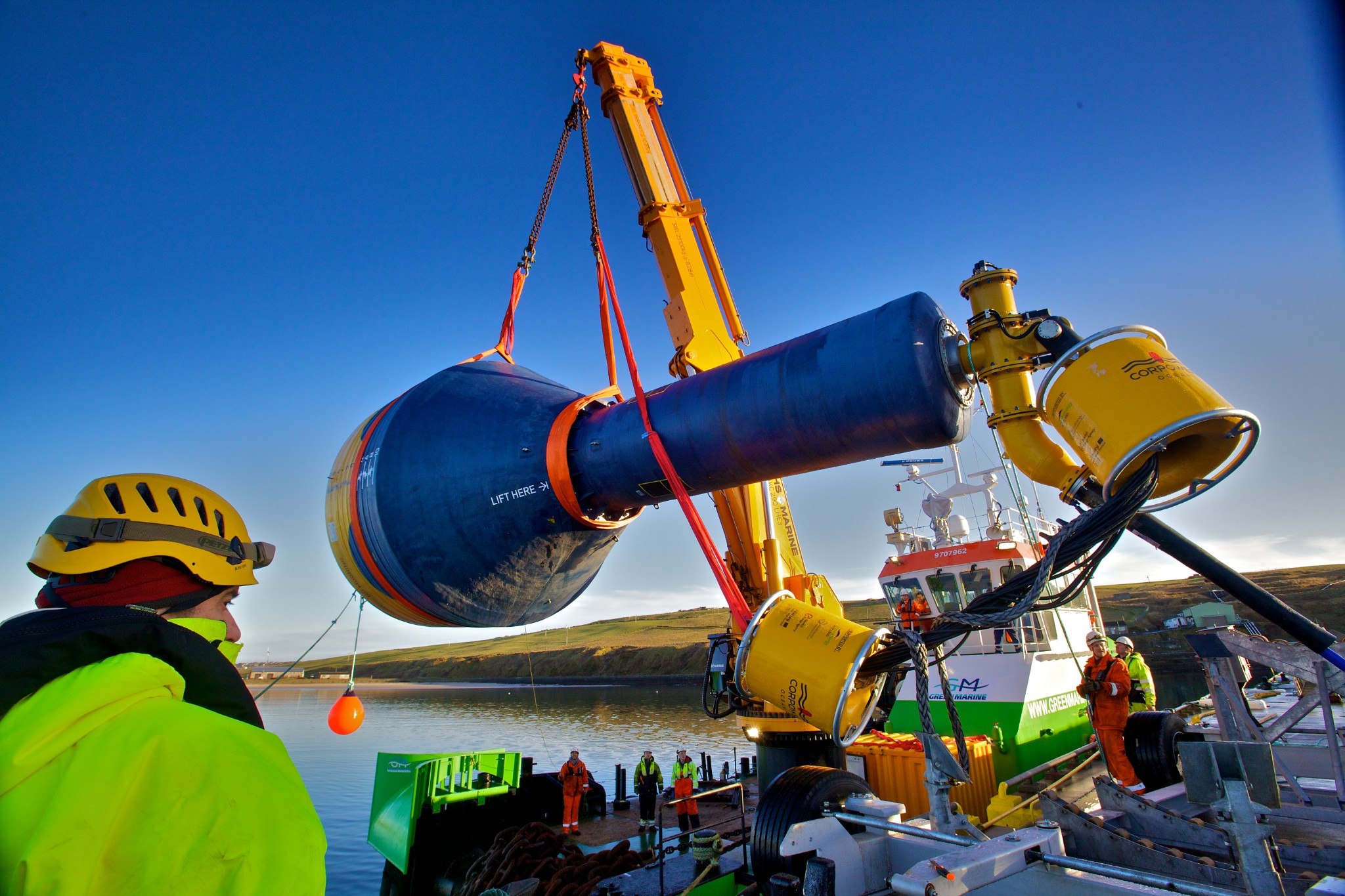 Corpower device deployment in Scapa Flow, Orkney - image by Colin Keldie