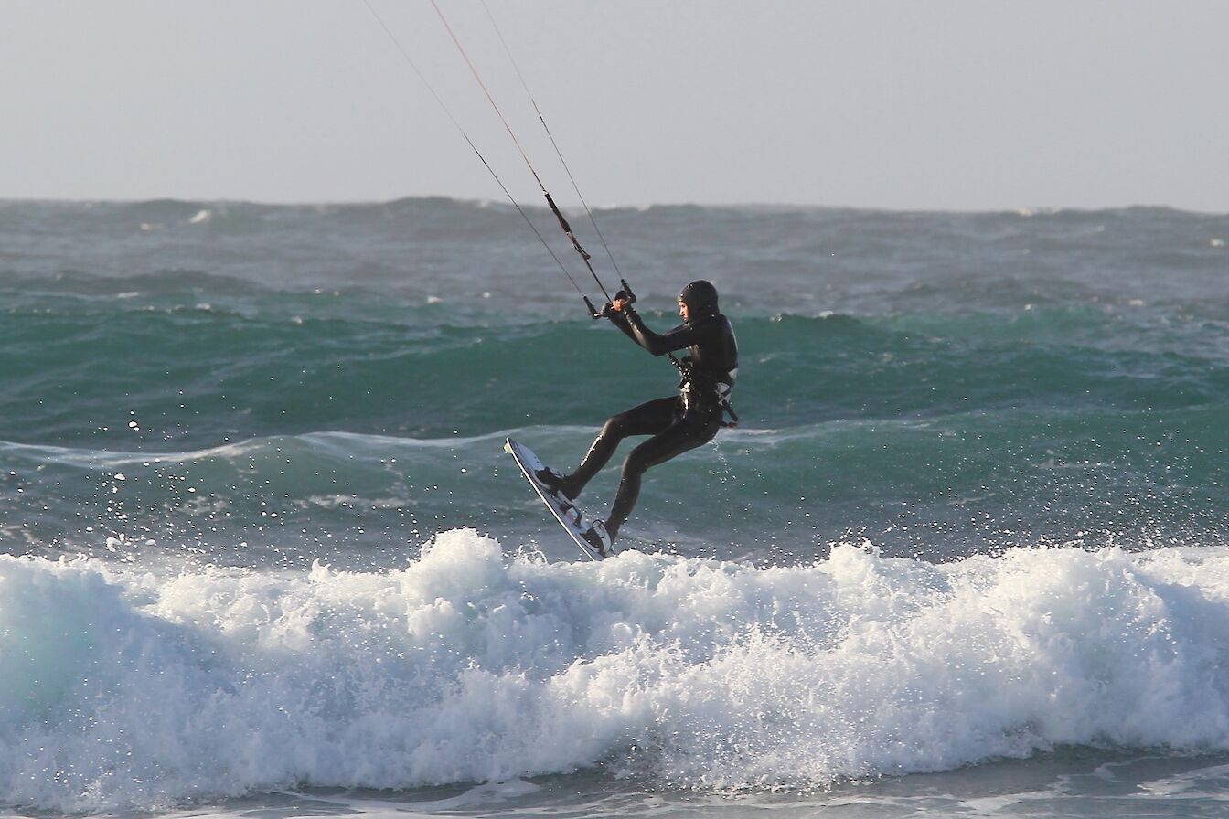 Kite surfing in Orkney
