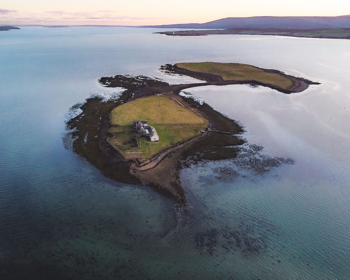 View over the Holms, Stromness - image by Ally Velzian