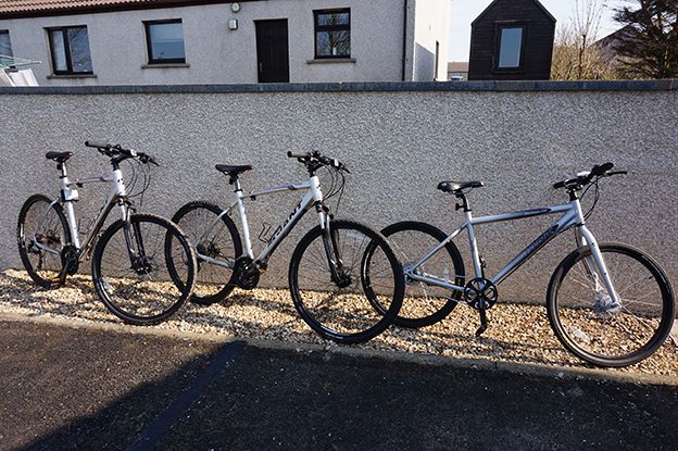 Bikes are available for hire so guests can explore Orkney