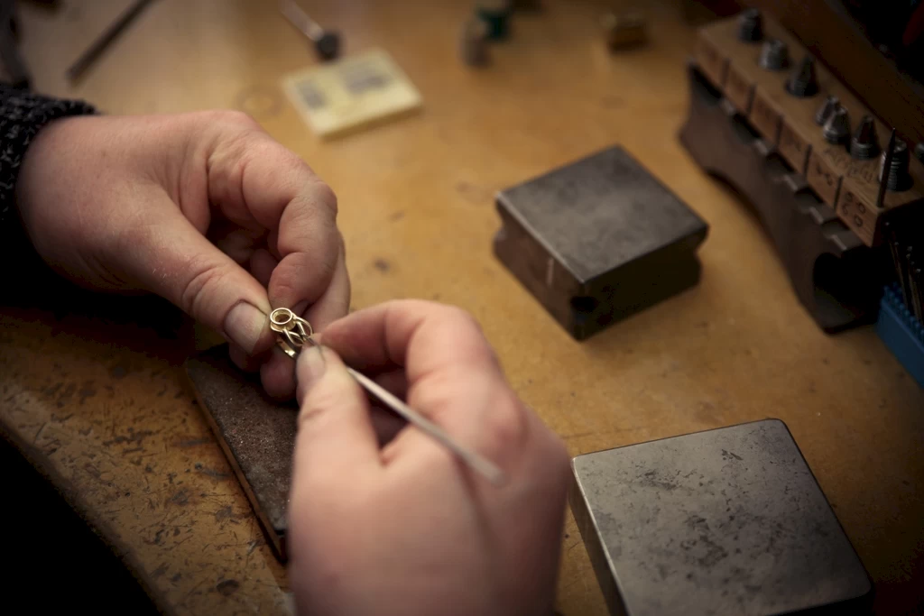 One of Ortak's unique designs being handmade
