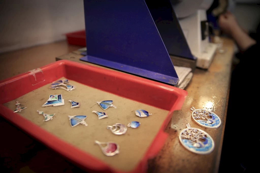 Some of the beautiful jewellery handmade in Orkney by Ortak