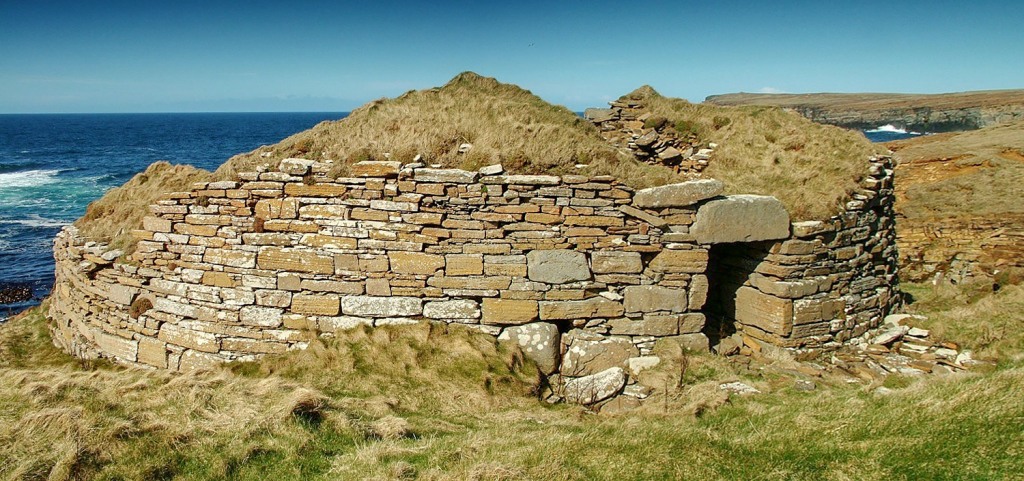 Parts of the exterior of the broch are still in relatively decent condition - image by Sigurd Towrie