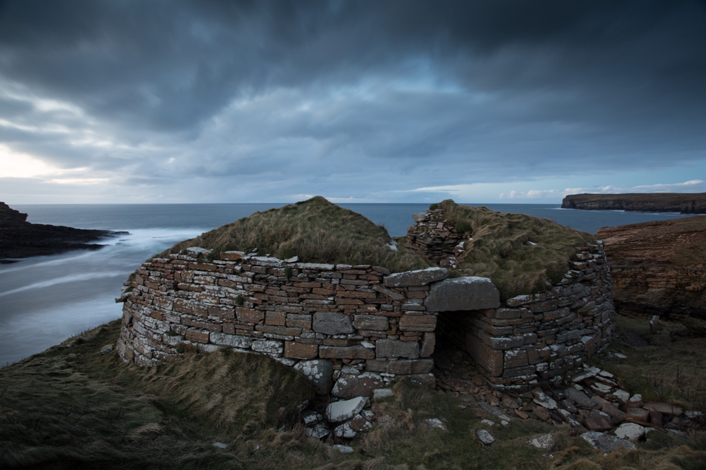 The building sits in a sometimes wild and windy spot, exposed to the strongest Orkney elements