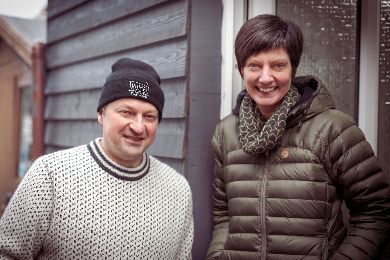 Ian and Anthea Hume from Humes Orkney