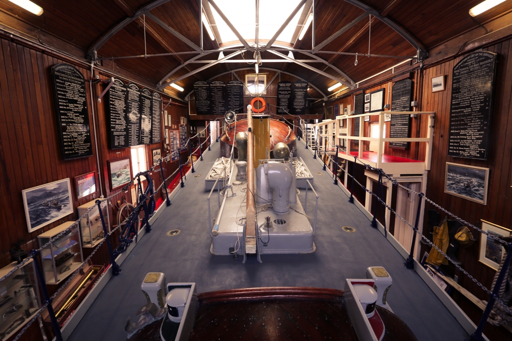 Inside the Longhope Lifeboat Museum