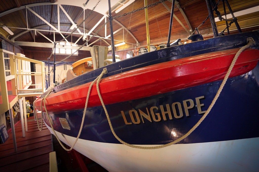 The Thomas McCunn lifeboat, which was in service until 1962 and is housed in the museum