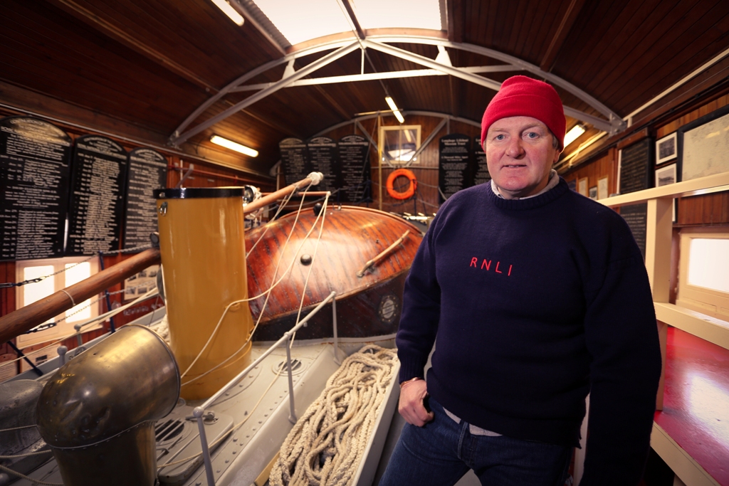 Kevin Kirkpatrick, current coxswain of the Longhope Lifeboat and chair of the museum trust