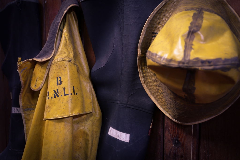 Some of the RNLI artifacts on display in the museum