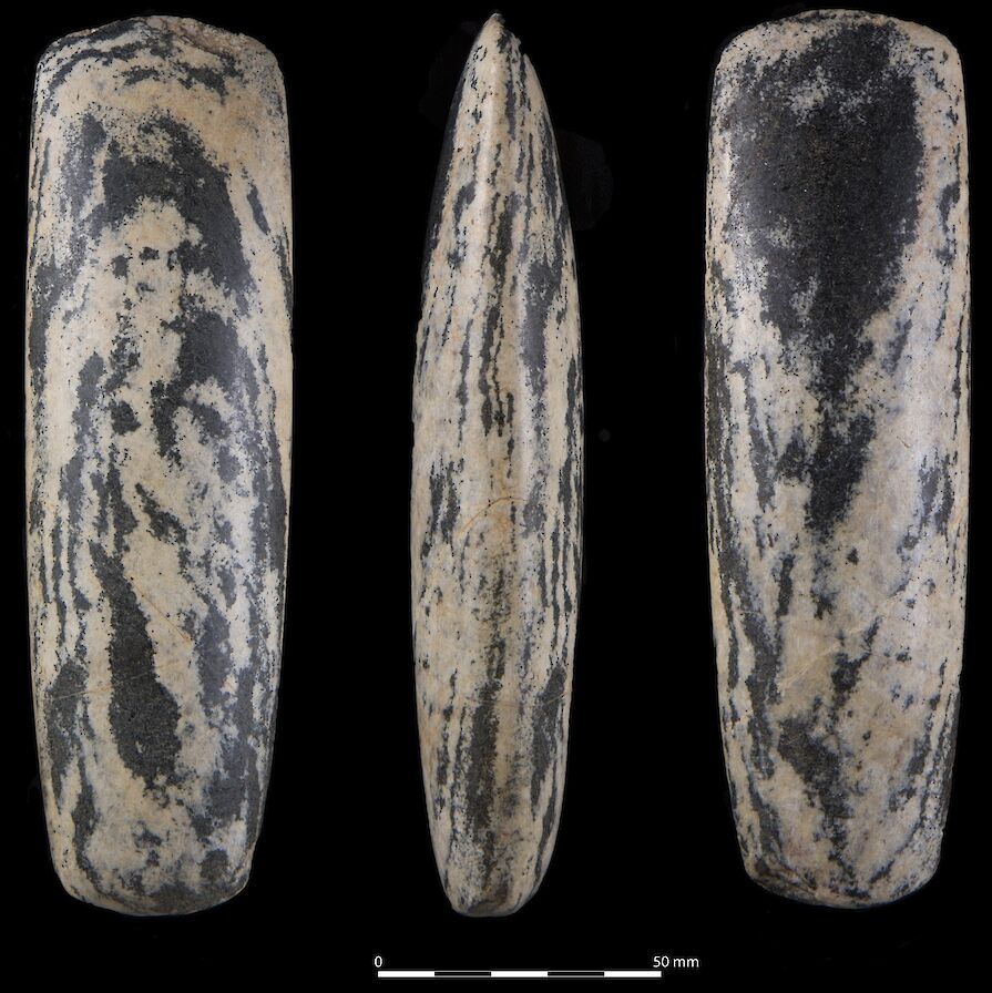 Polished stone axe - image by Hugo Anderson-Whymark