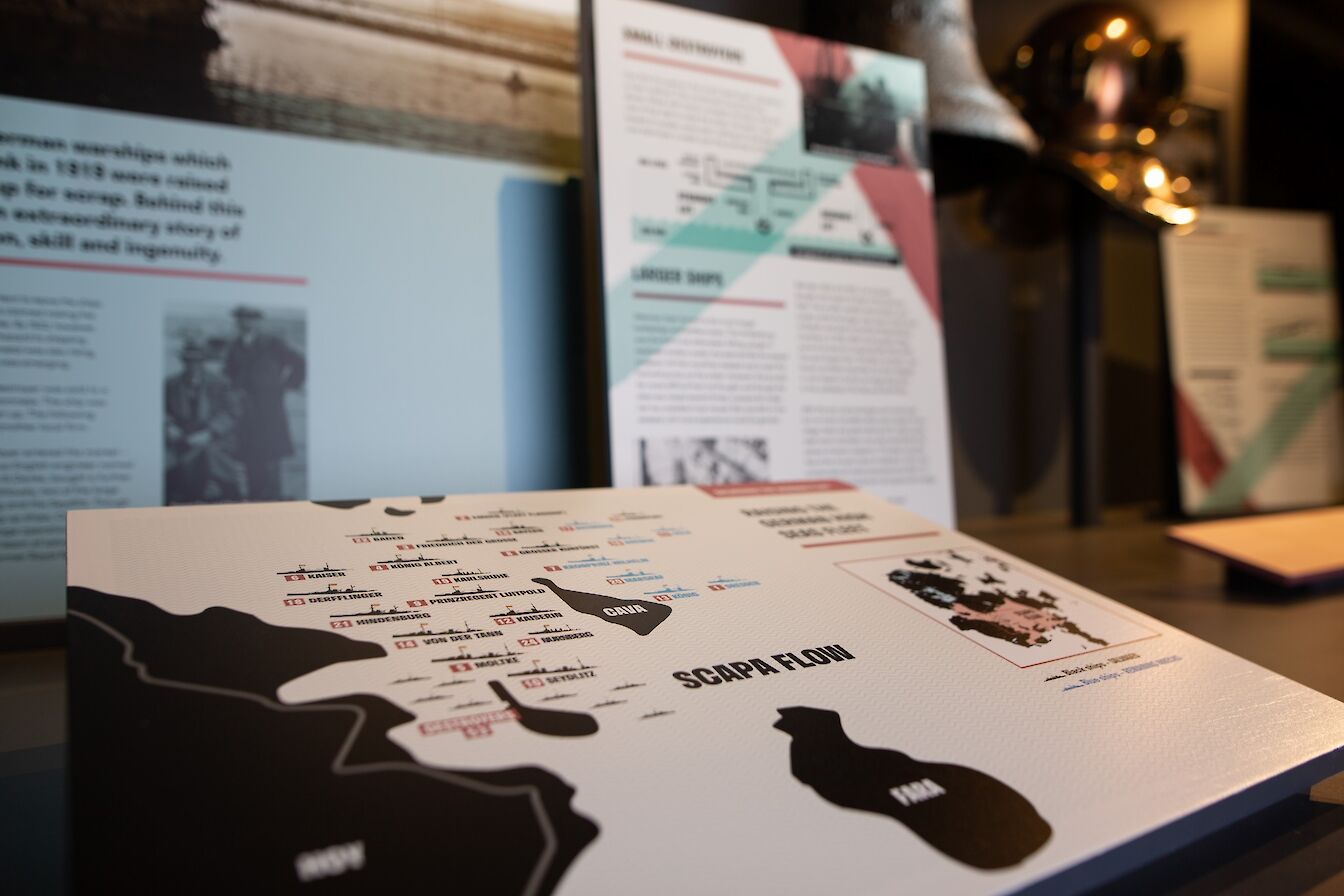 Part of the new exhibitions at the Scapa Flow Museum