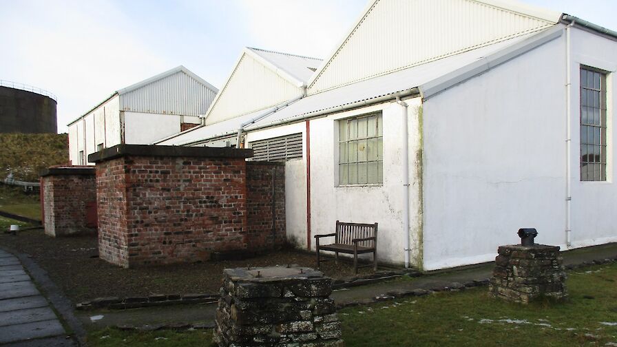 The museum before the chimneys were restored and added