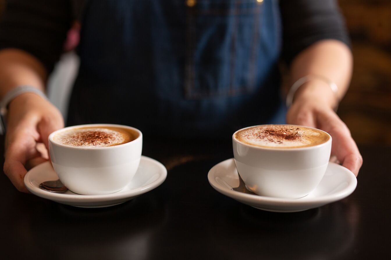 Coffee and other hot drinks are available at Celina Rupp Jewellery