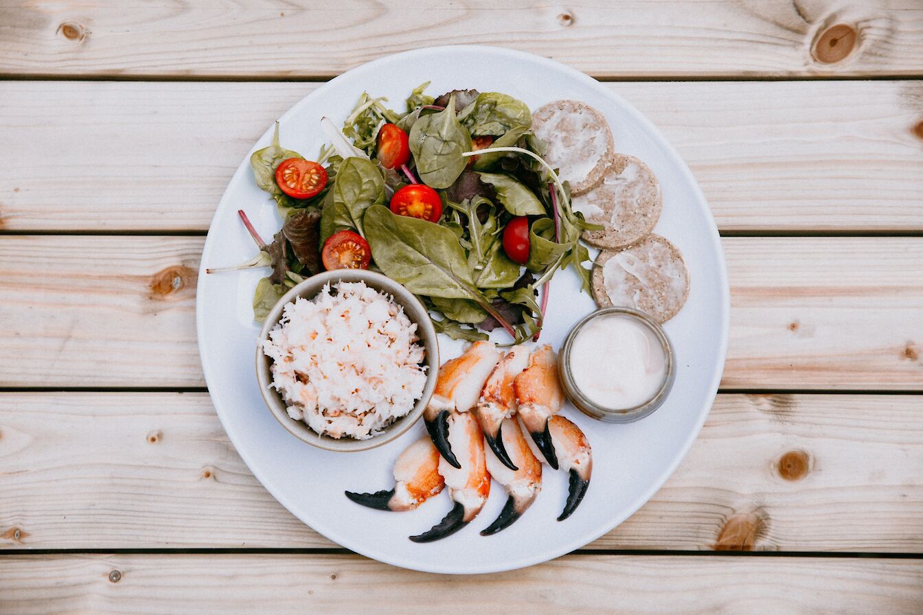 Orkney crab salad