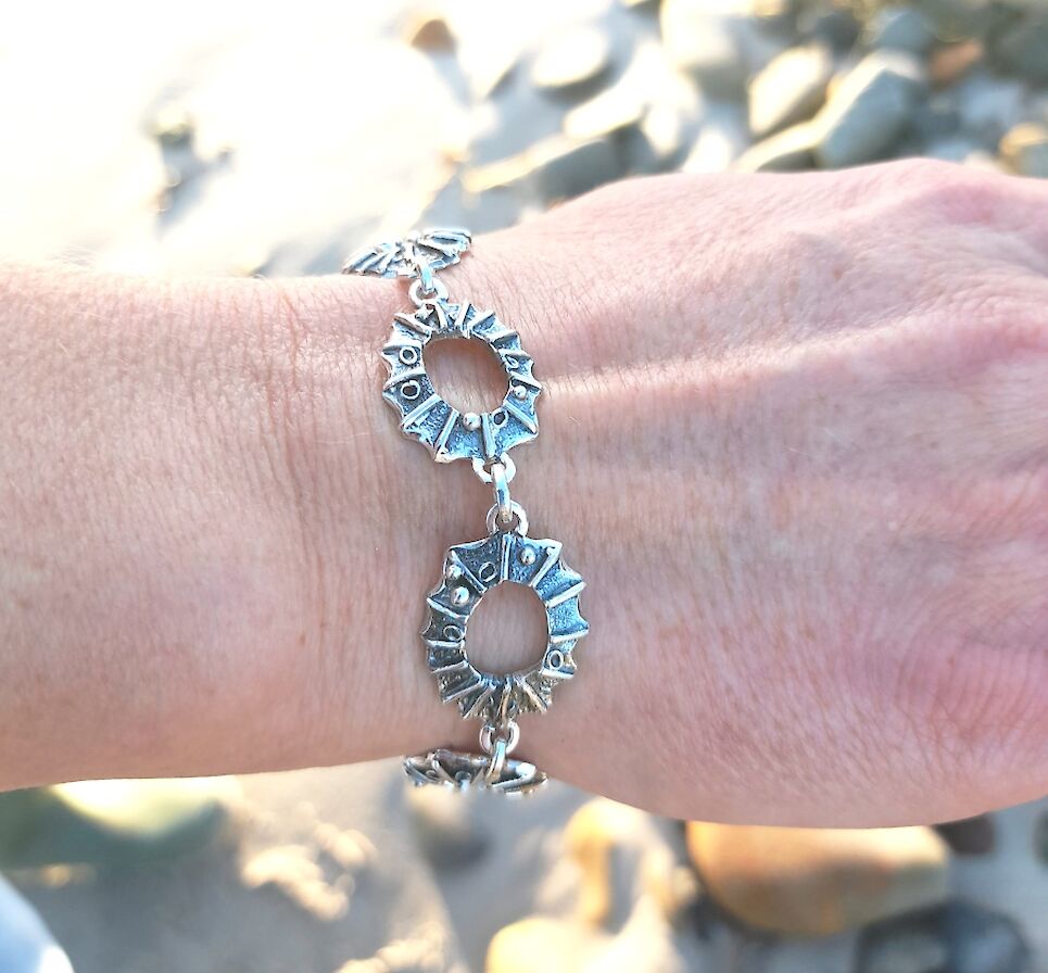 Limpet shell shard bracelet from Marion Miller Jewellery