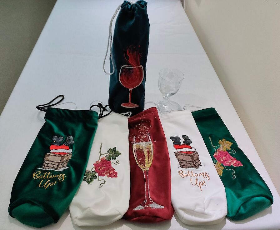 Sumptuous Velvet Bottle Bag