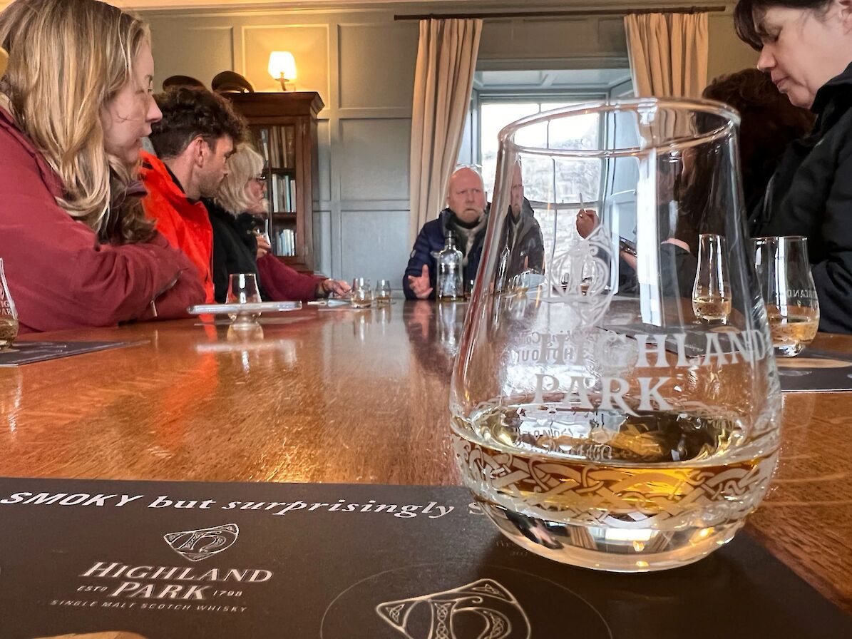 Whisky tasting at Highland Park, Orkney