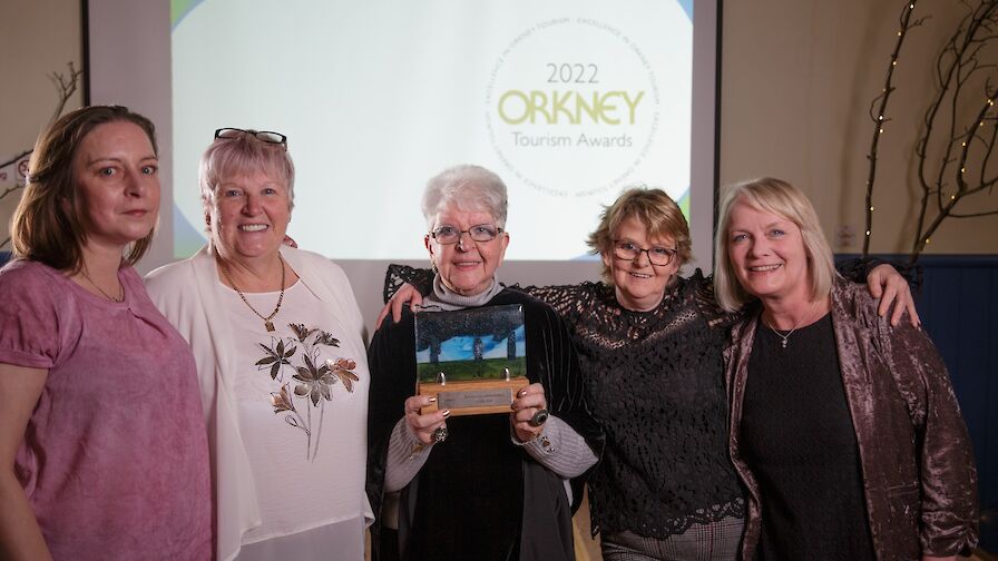 The Merkister Hotel team, winners of the Serviced Accommodation of the Year award