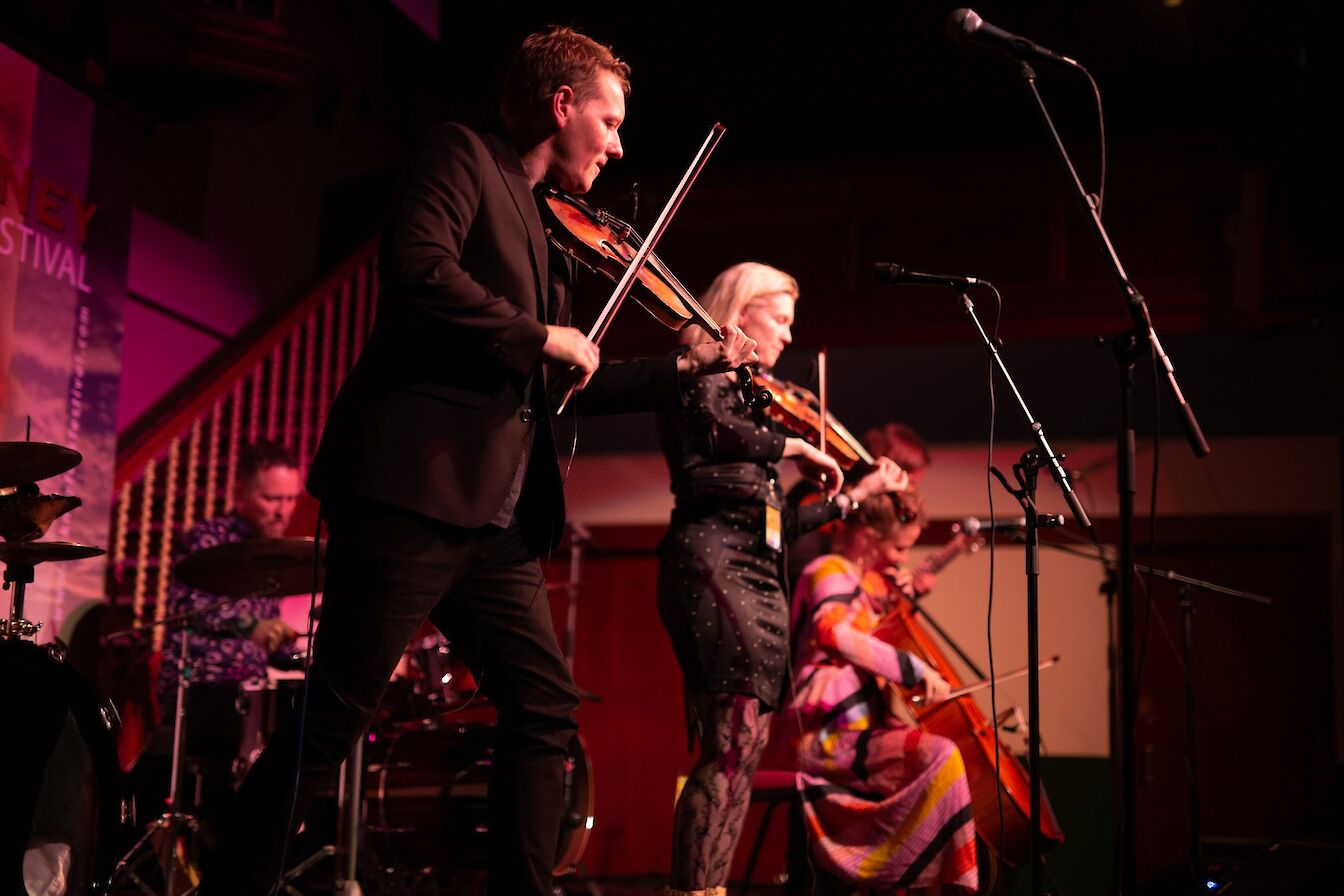 Performance at the 2022 Orkney Folk Festival