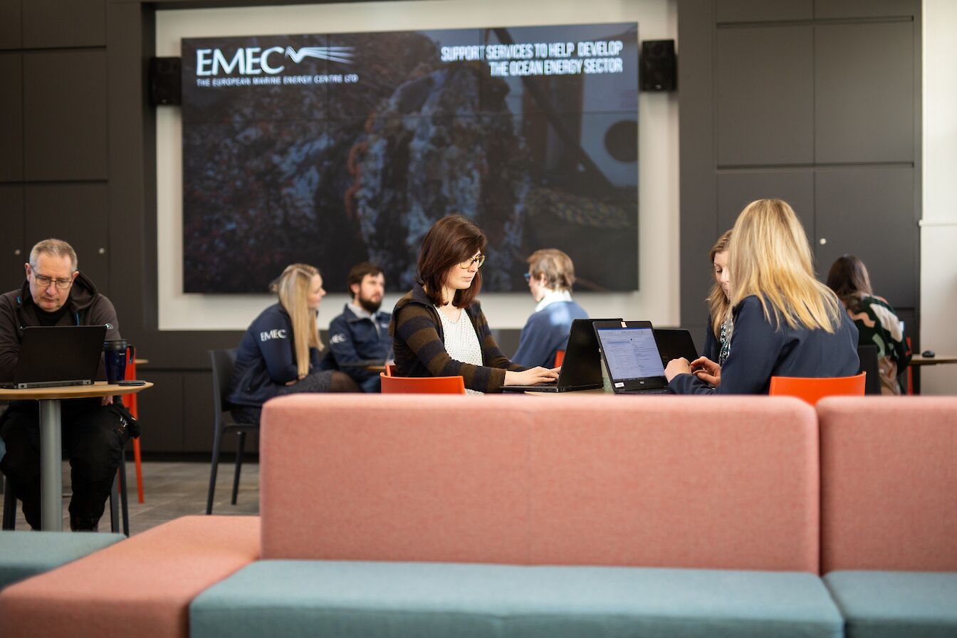 EMEC staff in ORIC, Stromness, Orkney