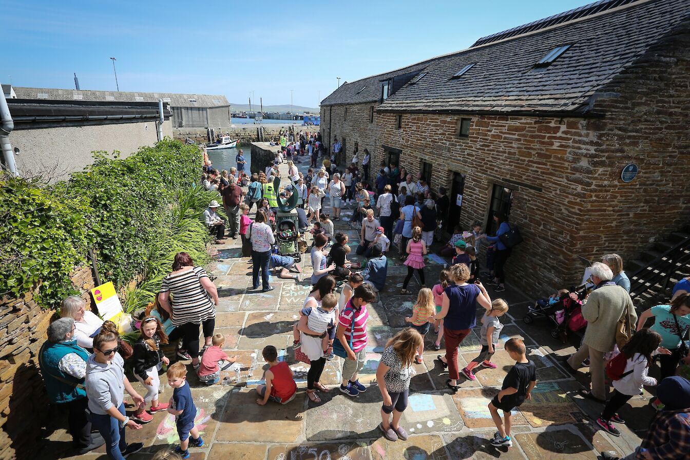 Street art at Pier Arts Centre, Stromness, Orkney