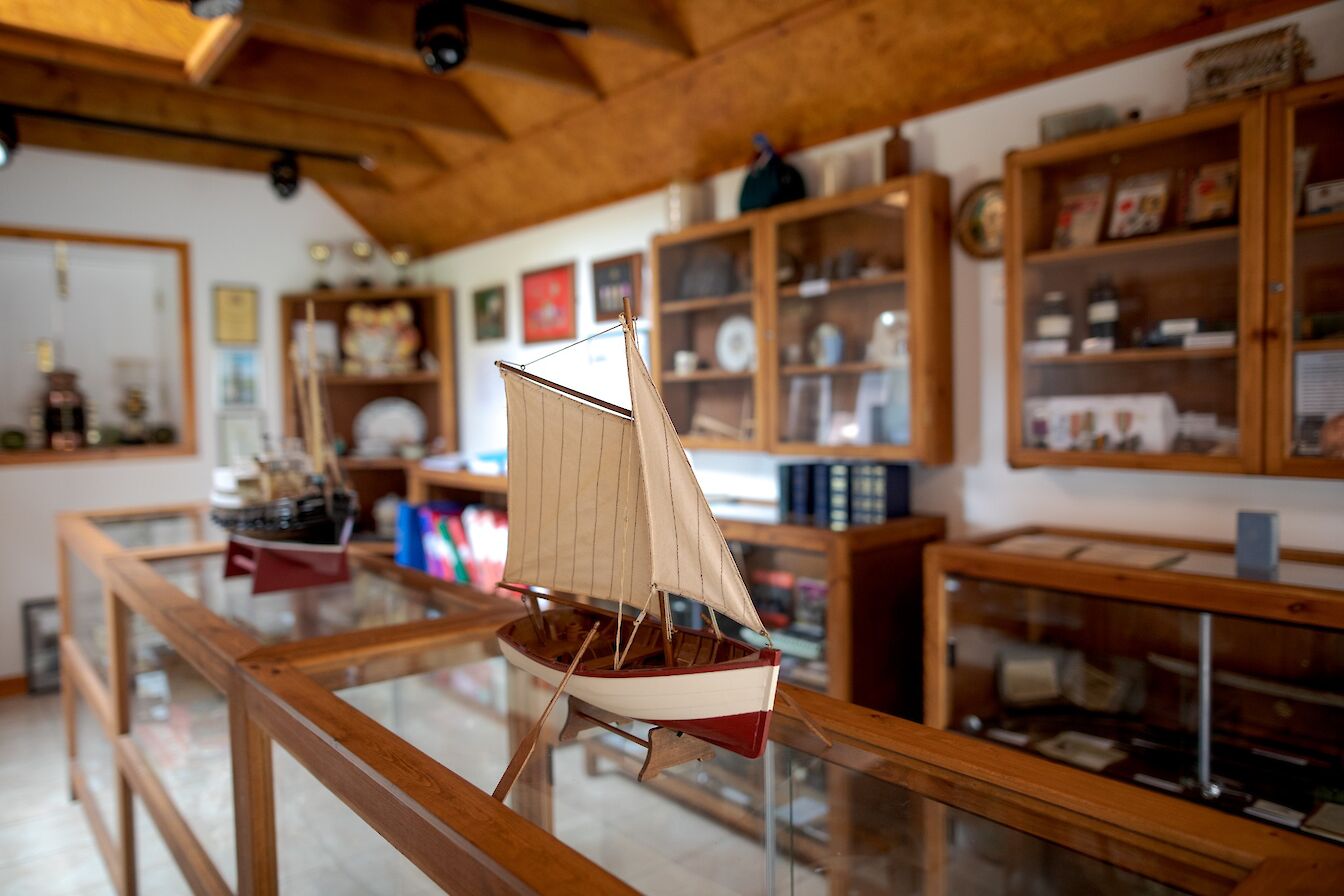 Inside the Flotta Heritage Centre, Flotta, Orkney