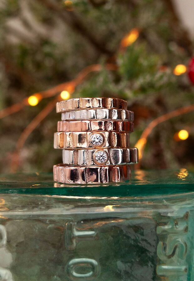 Spring Tides rings from Zoe Davidson Jewellery