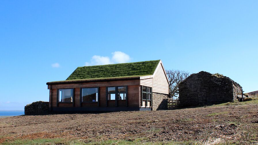 RSPB hide at Cottascarth, Orkney