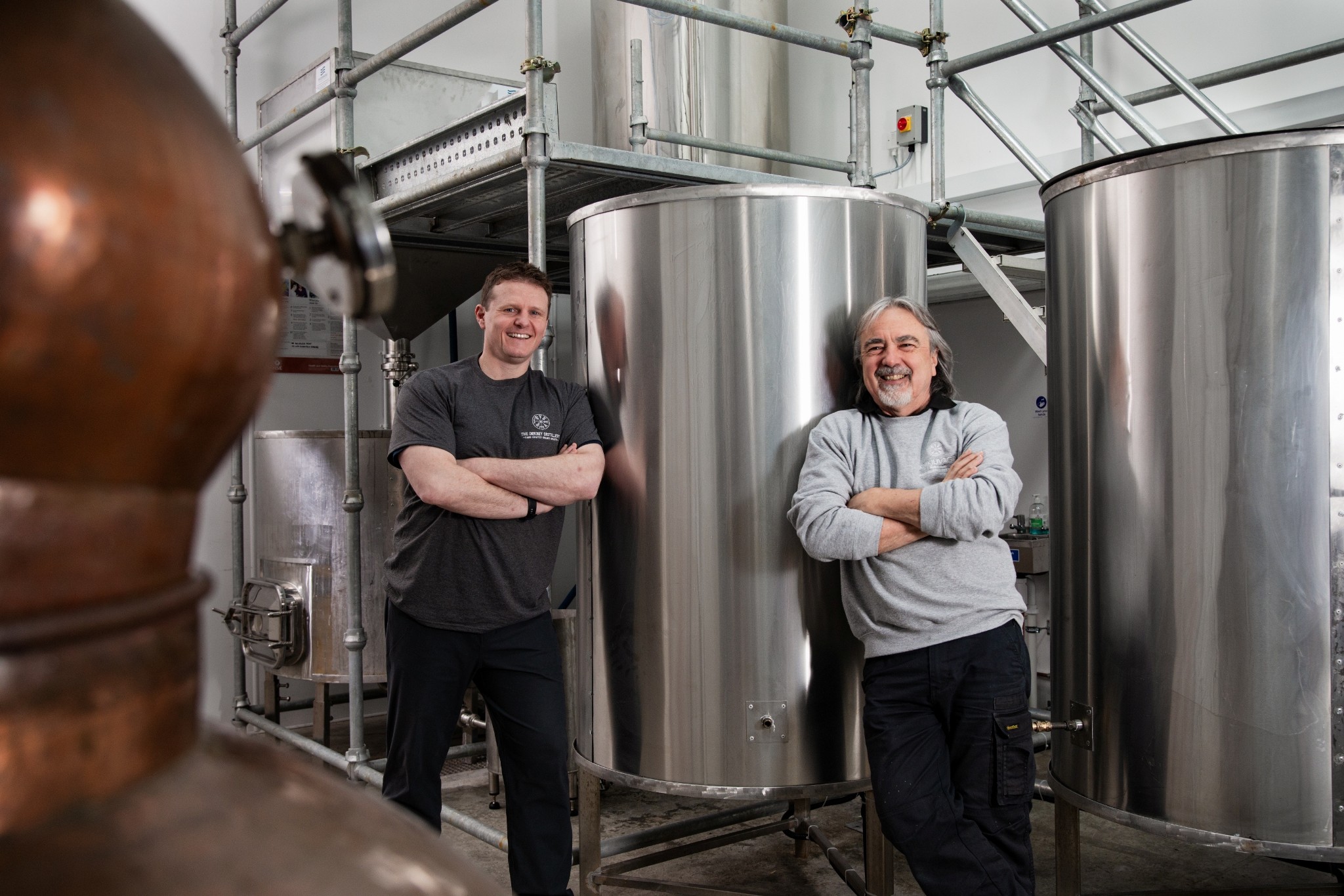 Stephen Kemp (left) and Tony Reeman-Clark of The Orkney Distillery.