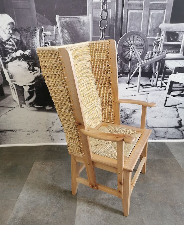 Detail of Kevin Gauld's chair at Homo Faber