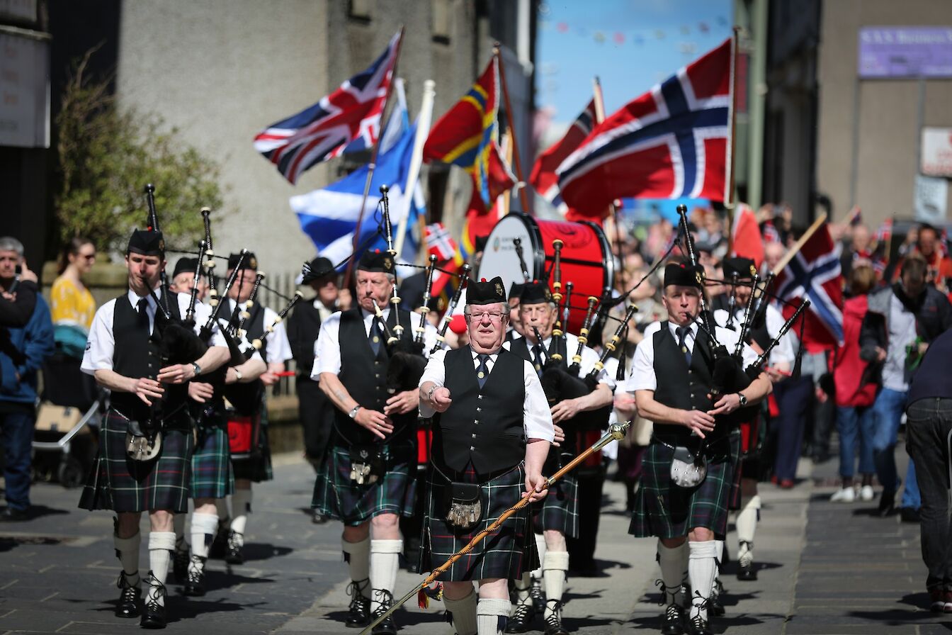 Norwegian Constitution Day parade, Kirkwall, Orkney