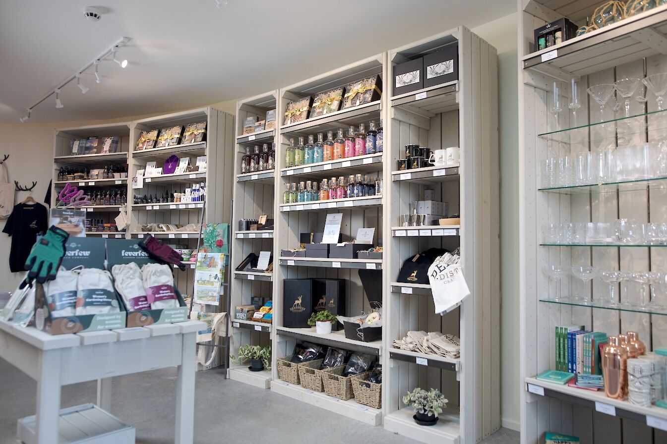 The new gift shop at the Deerness Distillery
