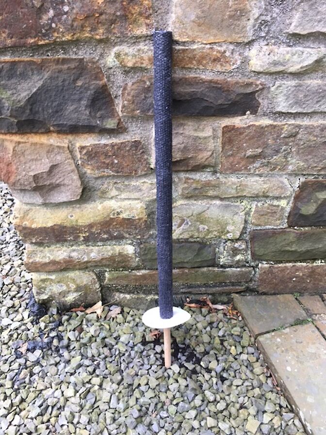 One of the handheld torches available for folk to carry during the parade before the burning of the galley at ORKtoberfest 2023.