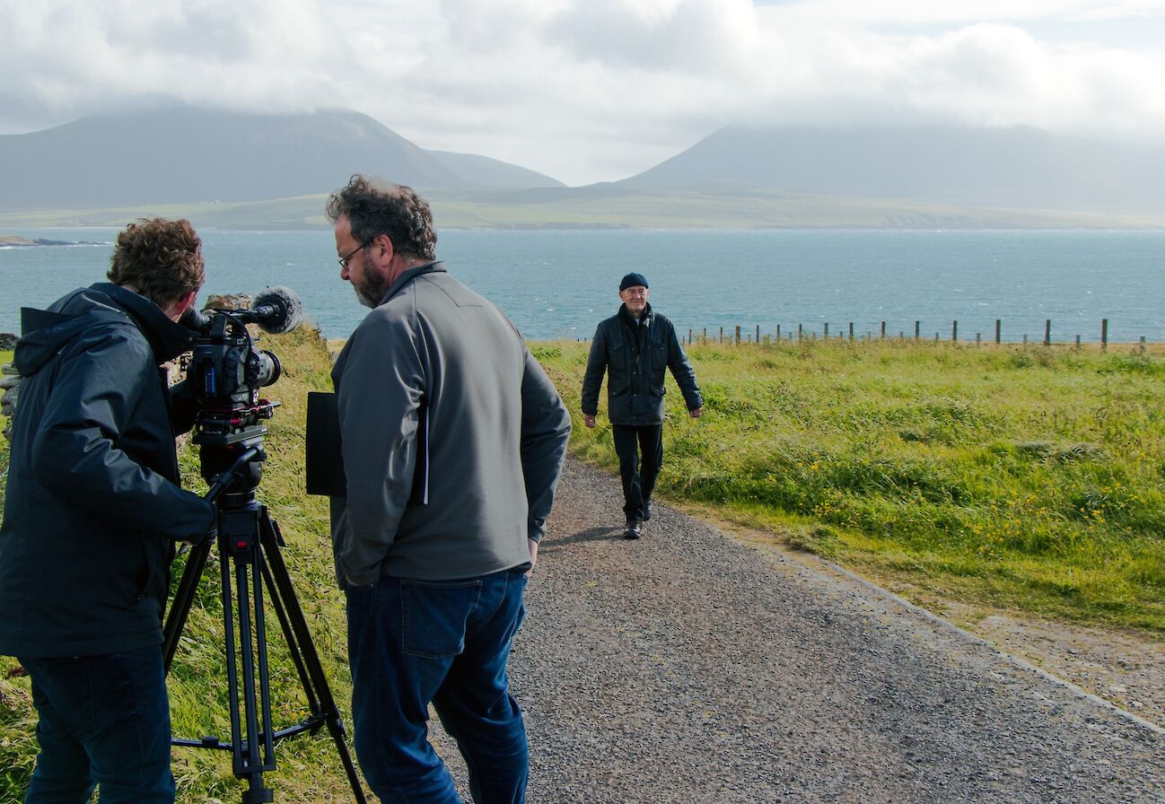 Filming for 'Captain Jack and the Furious Few' BBC documentary, produced by Below the Radar Limited and presented by David Hayman.