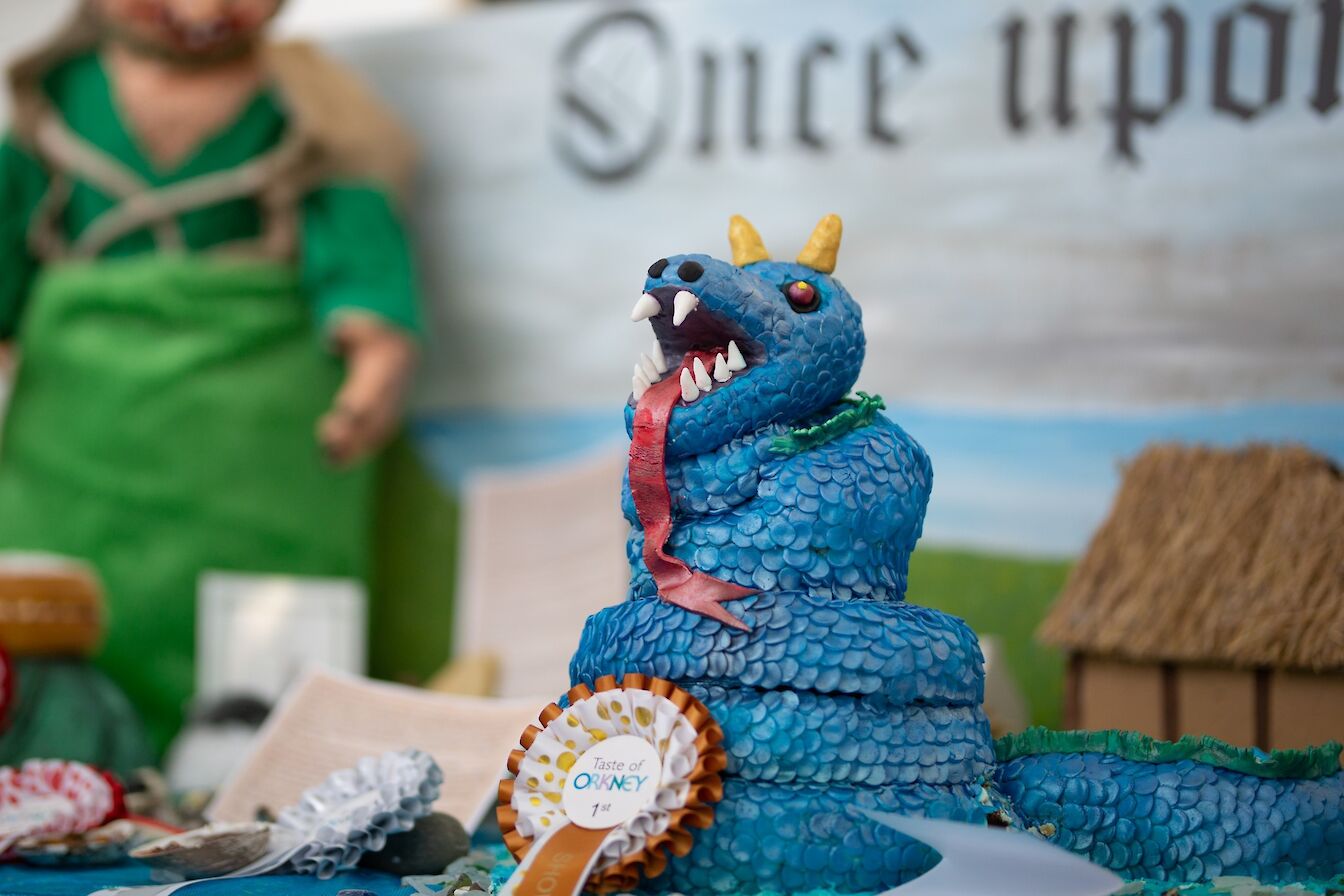 The winning Showstopper Cake from Sanday at the 2022 Orkney Food & Drink Parish Cup of Food