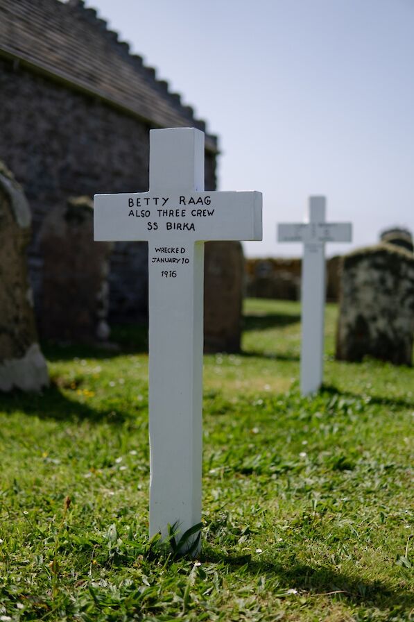 Graveyard at St Boniface Kirk, Papa Westray, Orkney