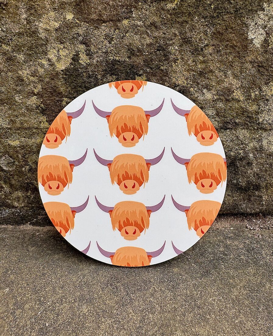 Highland Cow Coaster