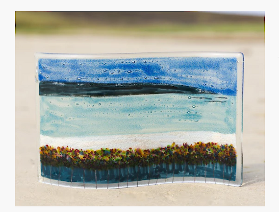 Orkney Fused Glass Wave