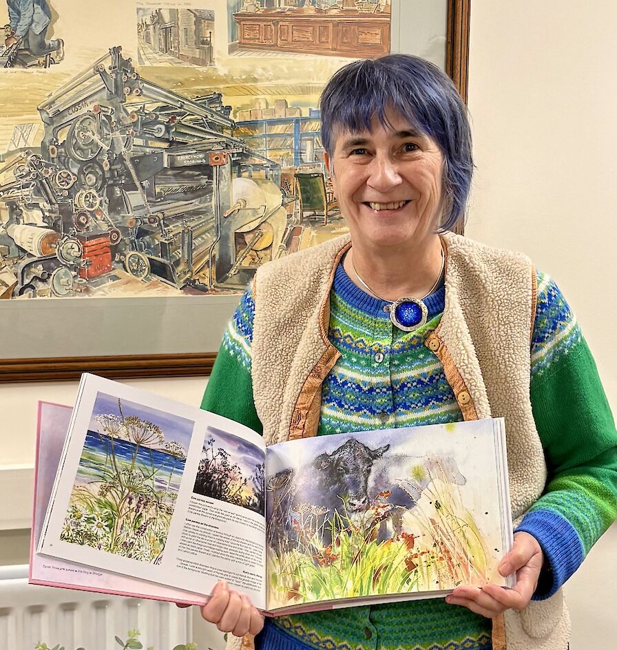 New book 'Seeing the light' 40yrs of Orkney Art by Jane Glue