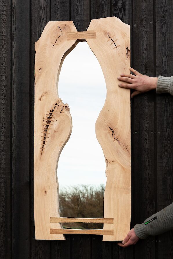 Together as One mirror by The Orkney Furniture Maker