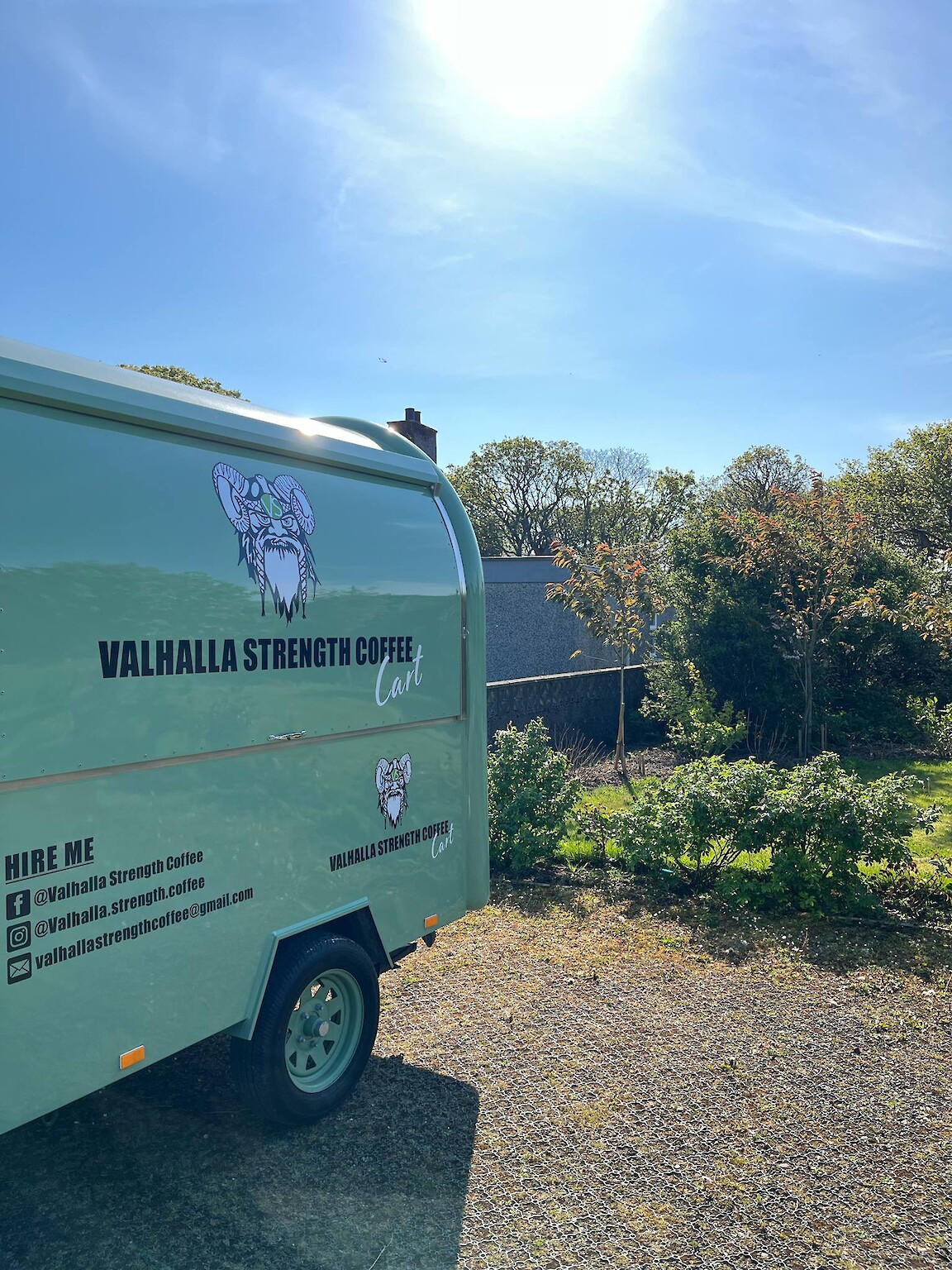 Valhalla Strength Coffee Cart Logo