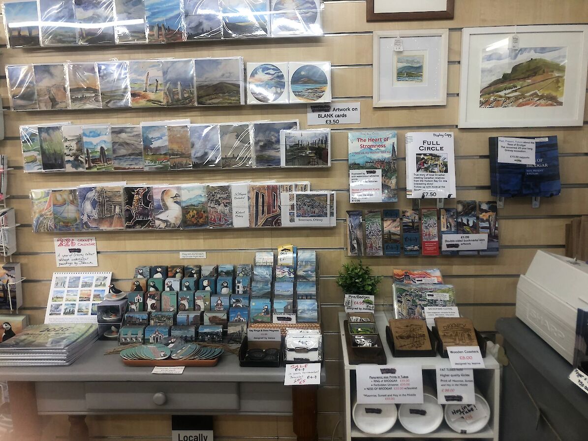 A generous selection of cards with artwork by Jeanne and Claire